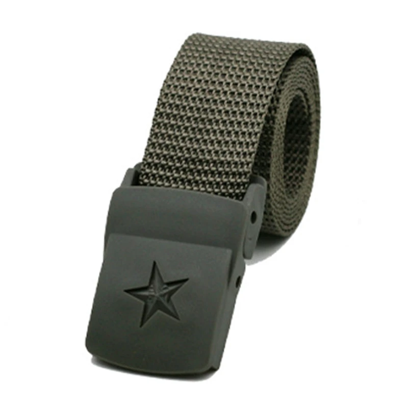 tactical belt Waist Belt Unisex Slim Smooth Automatic Buckled Nylon Belts Waistband For Men Women