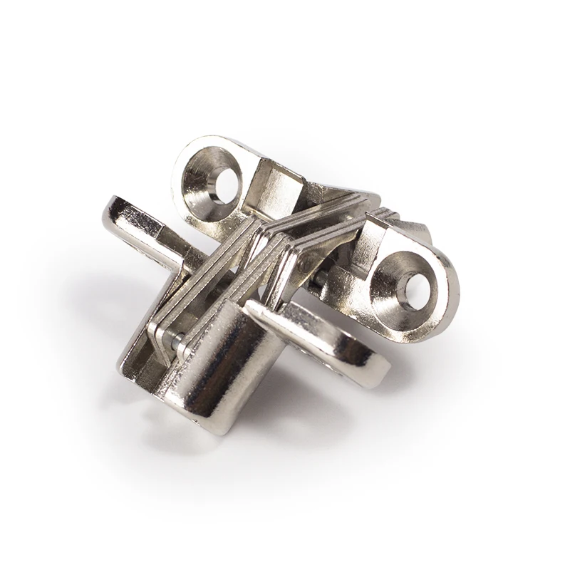 Invisible Hinge 180 Degree zinc Alloy material nickel color Invisible Folding Door Soss Hinge