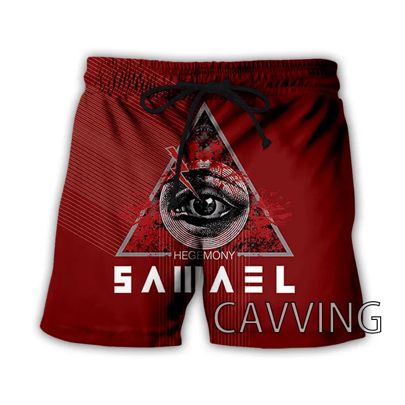 CAVVING 3D Printed  Samael  Band  Summer Beach Shorts Streetwear Quick Dry Casual Shorts Sweat Shorts for Women/men