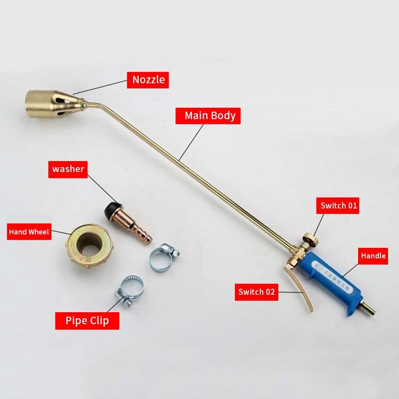 30/35/50 Type Fire Torch High Temperature Animal Hair Burning Household Tools Liquefied Welding Gas Torch Fire Gun Burner