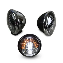 5.75 Inch  883 Retro Motorcycle Accessories Modified LED Headlights With Turn Signal Light