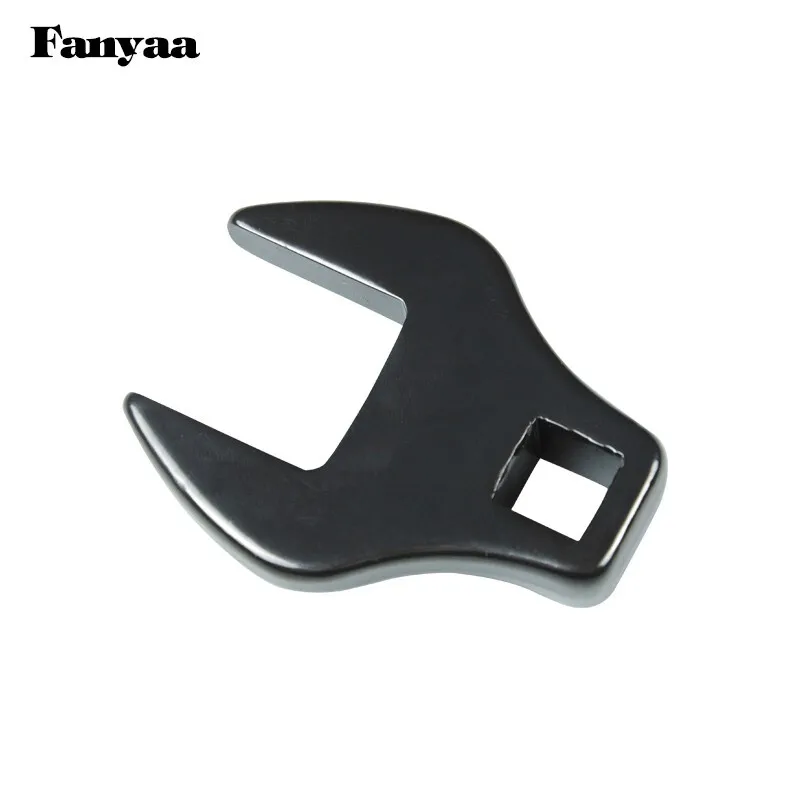 Fanyaa Open End Crowfoot Wrench Head, Crowfoot Type Socket Ratchet Wrench Head Fitting Part, Square Drive 1/2, 27-35mm