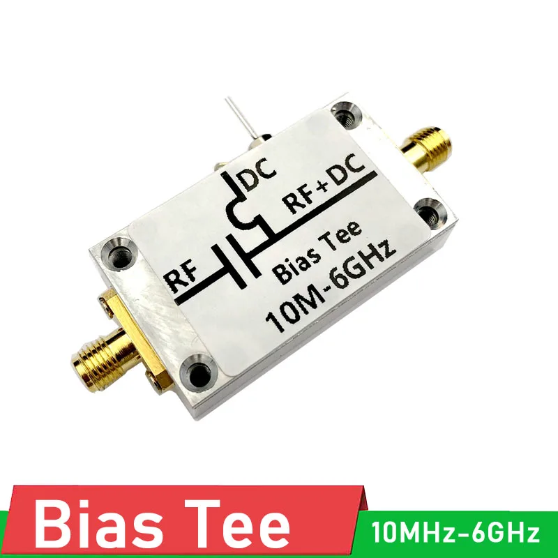 Bias Tee 10MHz-6GHz RF Bias Feeder RF Blocker Isolator FOR HAM Radio RTL SDR LNA Low Noise Amplifier Antenna