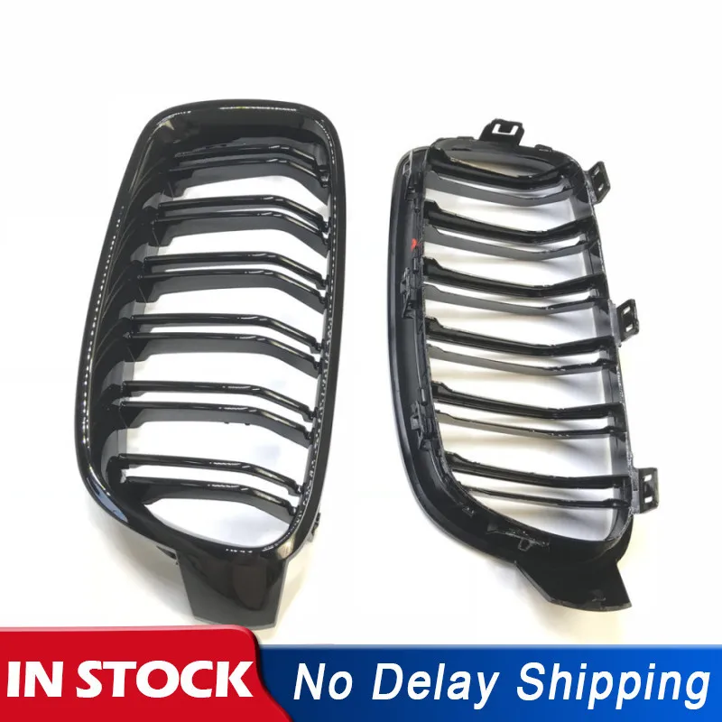 

1 пара автомобильный стайлинг-гриль M3 Стильная двойная решетка для BMW F30 F31 2012 + 320i 325i 328i 335i глянцевые черные внешние аксессуары