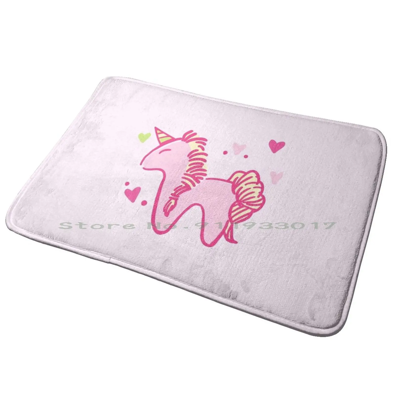 Unicorn Dreaming | Colourful Unicorns | Unicorn Entrance Door Mat Bath Mat Rug Vintage Classic Car Corvette Stingray Chevy