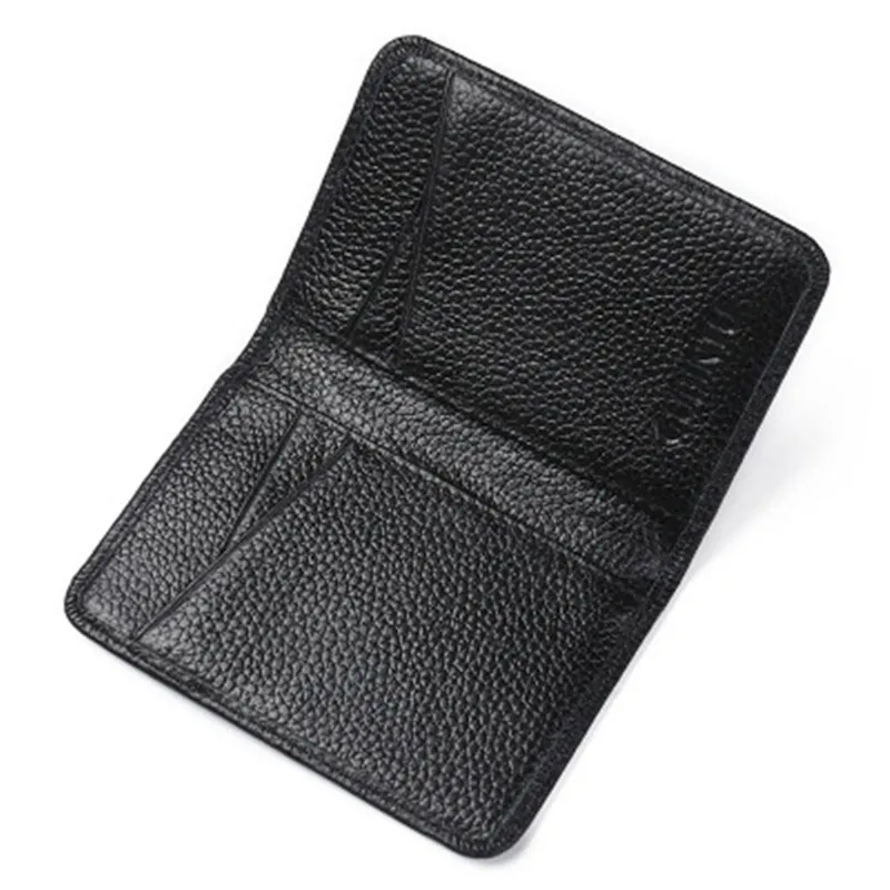 GUBINTU Portafoglio da uomo sottile Porta carte d'identità/carta di credito Portafoglio bifold Blocco RFID Porta carte di moda Borsa da uomo in vera pelle al 100%