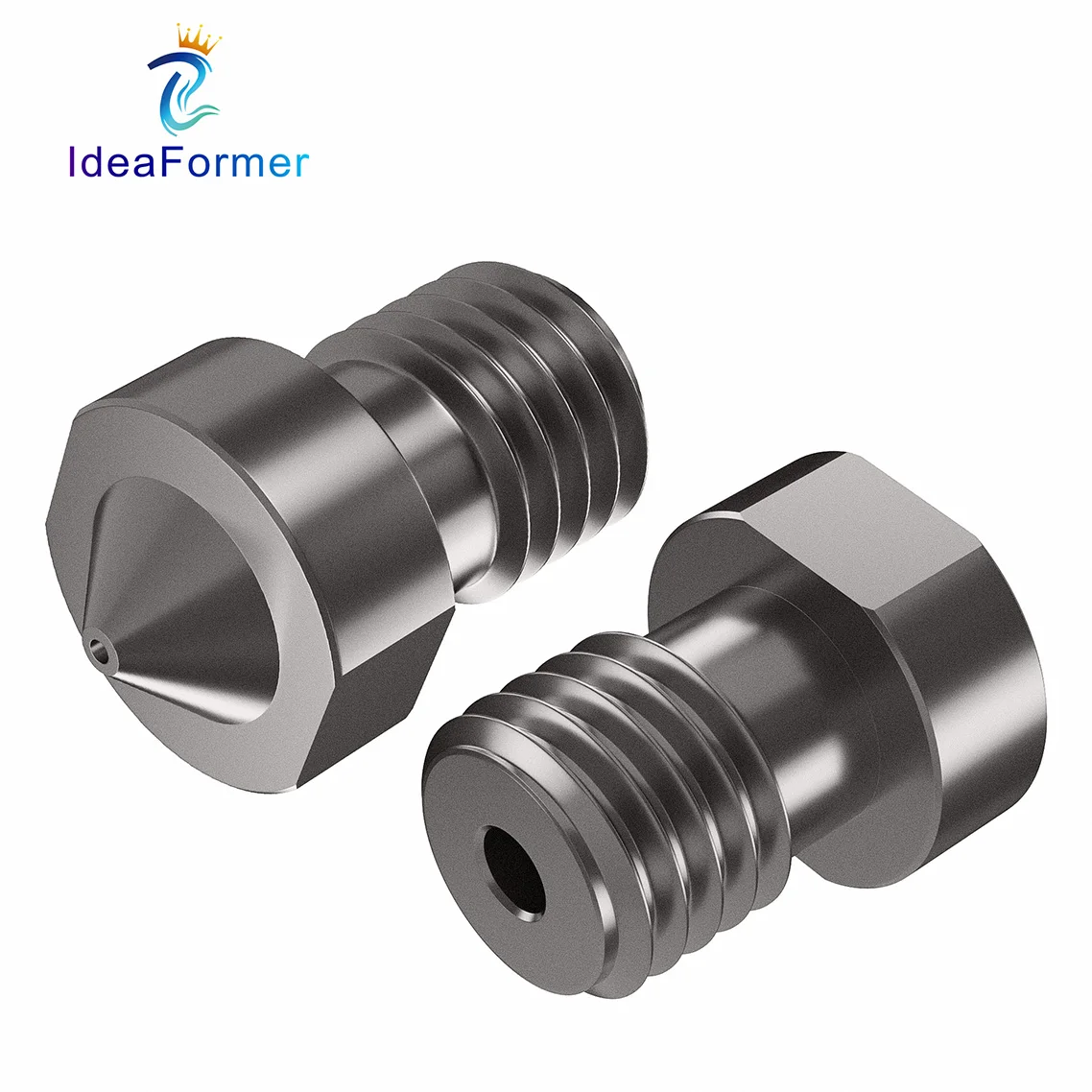 V6 Düse aus gehärtetem Stahl 0,2/0,4/0,6/0,8/1mm 1,75mm Filament M6 3D-Drucker-Düse für Ender 3 Hotend Titan Extruder Prusa I3 MK3 – Detail 11