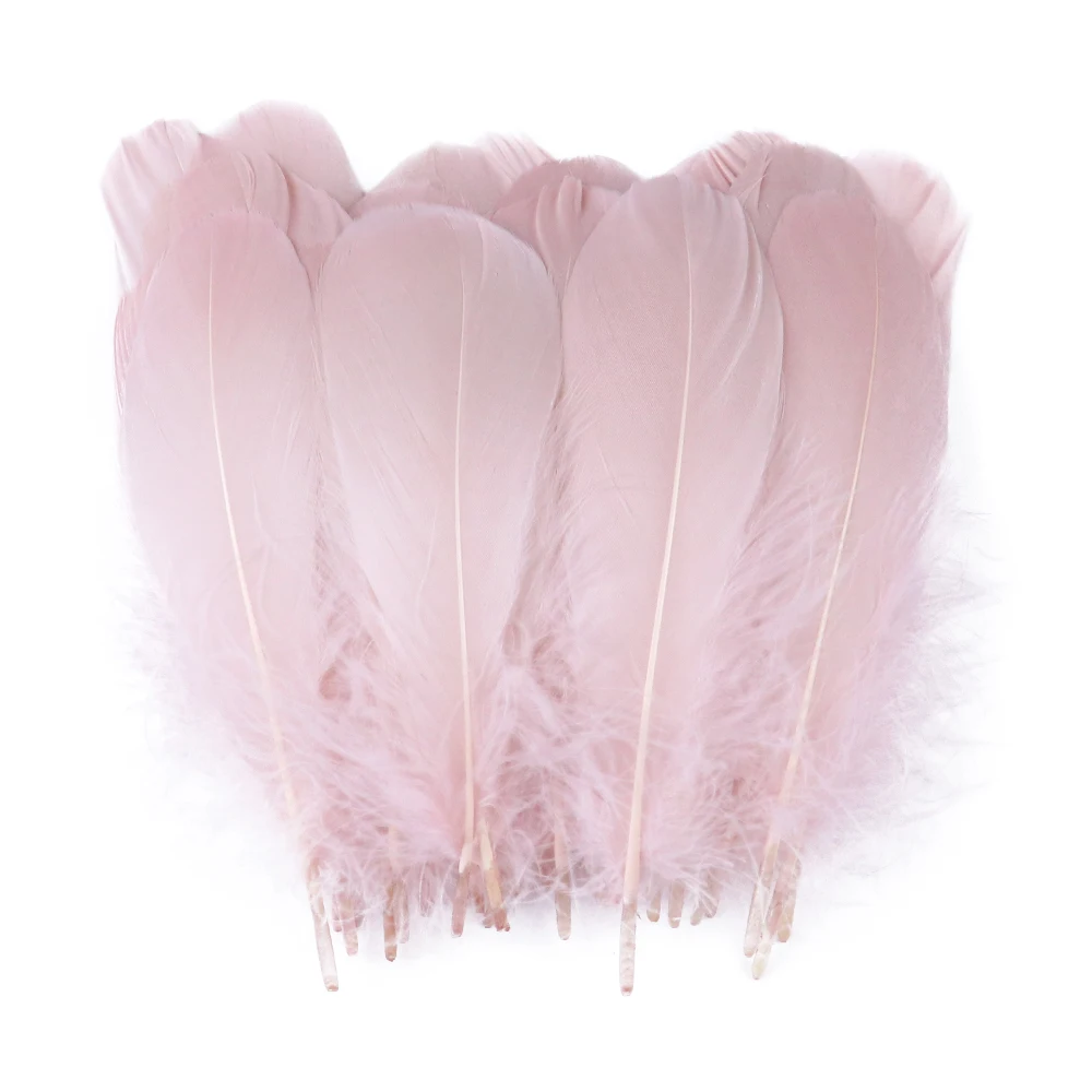 Artigianato per feste colorate Piume di cigno Decorazioni per matrimoni Plume Piuma d'oca bianca naturale Creazione di gioielli Accessori per la casa fai da te 13-18 cm