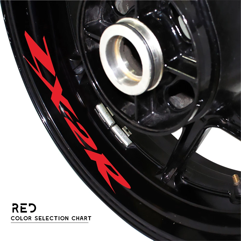 Motorcycle Wheel Sticker Reflective Moto waterproof rim decal Rim Tape suitable for KAWASAKI ZX-2R ZX2R zx 2r