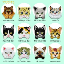 Animal Cat Paste Embroidery Black Cat Patch Hand Account Backpack Clothing Decoration Patches Applique Ironing On Shirt Badges