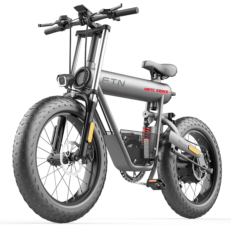 20inch fat ebike 48v Stealth lithium battery Widen snow beach electric assisted bicycles Hybrid soft-tail bicycles