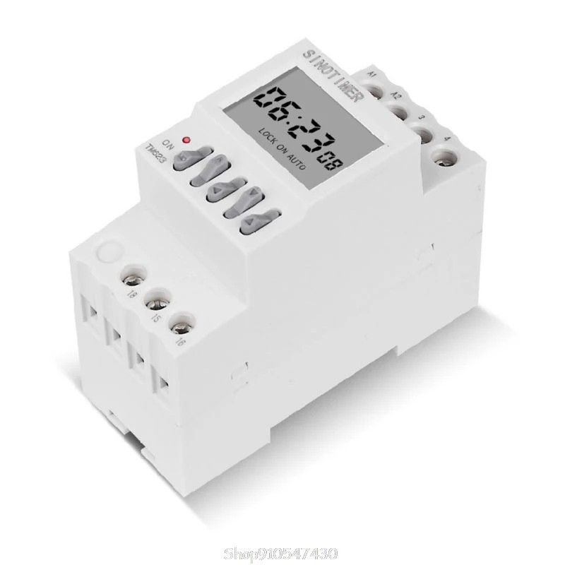 TM623 220V Programmable Astronomical Time with Longitude Display DIN Timer Controller O09 20 Dropship