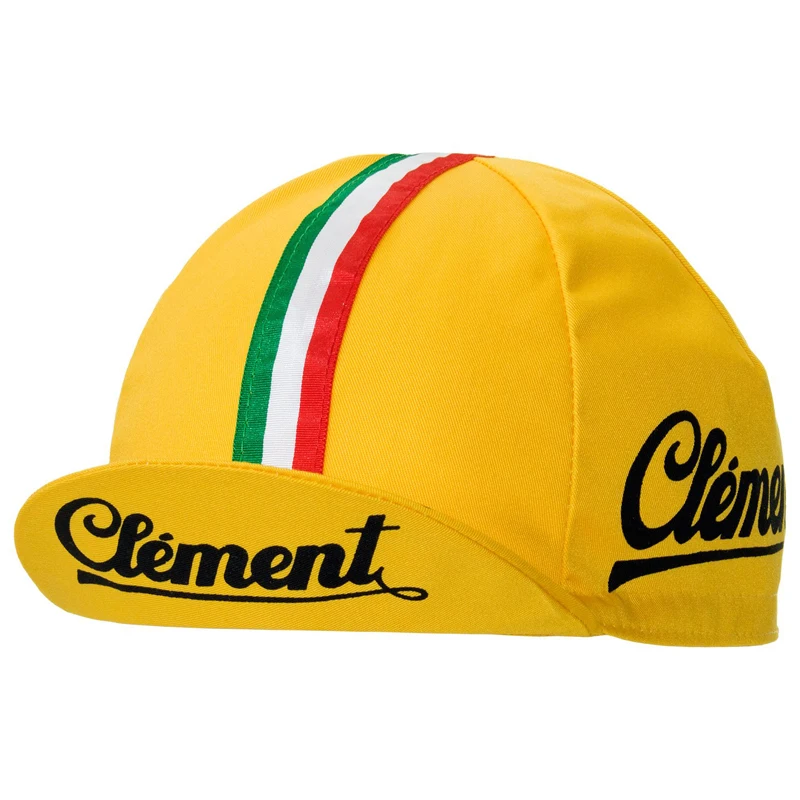 Clement Tubulars Retro Cycling Caps Yellow Bike Hat One Size Fits Most