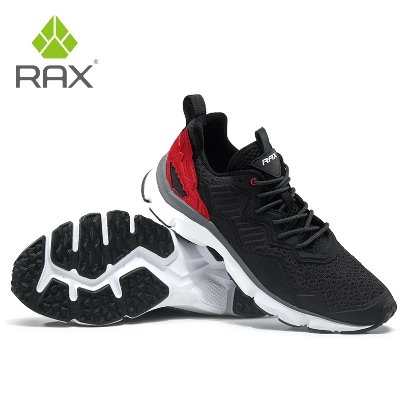 RAX-zapatillas de correr con amortiguación para hombre, deportivas de marca seguras para correr por la noche, para exteriores, zapatos de Trekking