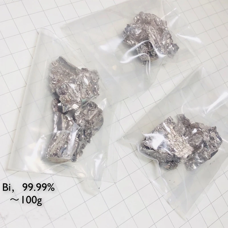 100g Bismuth Block high purity Bi Metal Lumps Ingot High Pure Bismuth lab science material