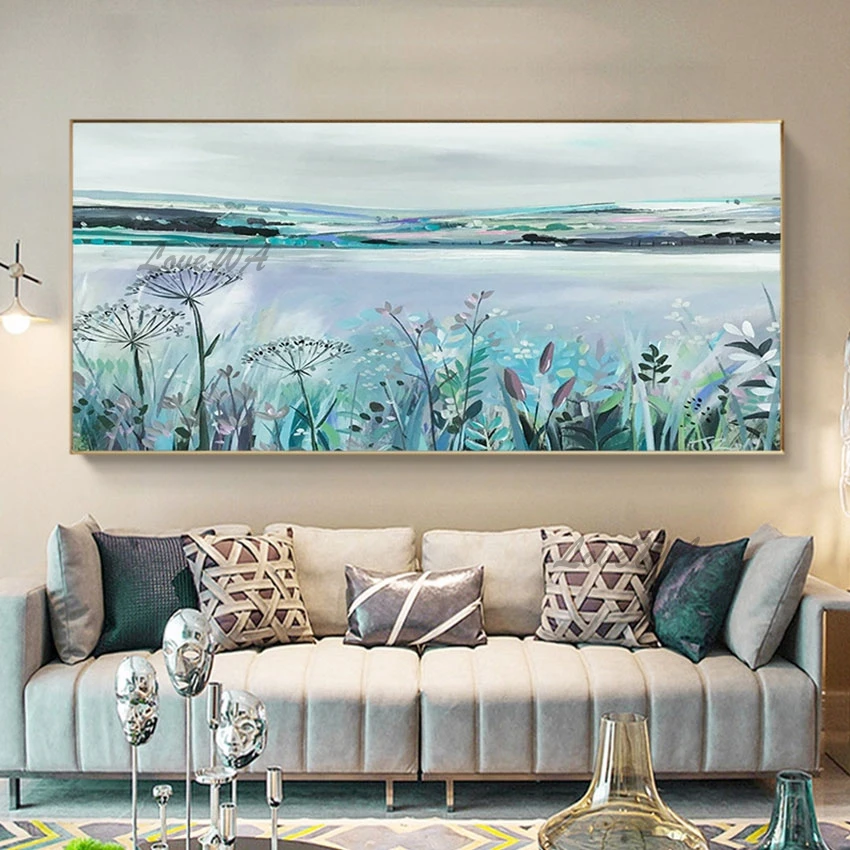 

Framless Four Kinds Of Style Beautiful Landscape Painting, Canvas Home Decoration Natural Scenery Wall Picture, Custom Artwork