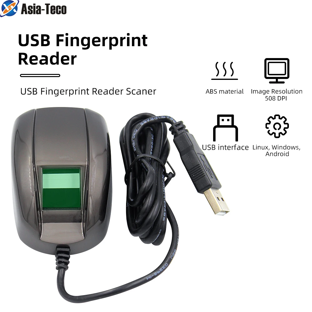 USB Fingerprint Reader Scanner Reliable Biometric Access Control Attendance System Fingerprint Sensor For Android windows linux