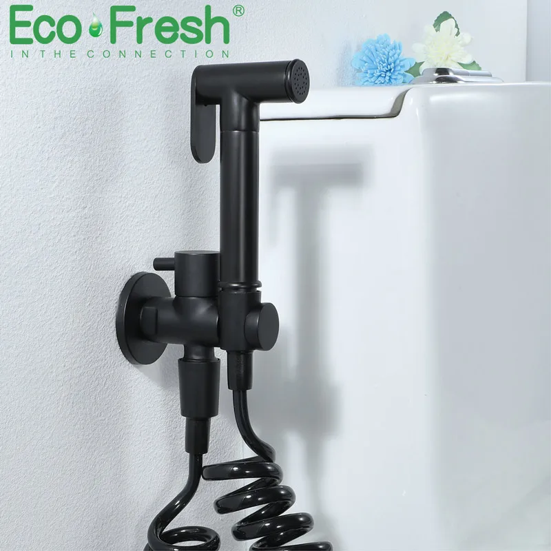 Ecofresh bathroom shower bidet toilet BRASS sprayer Bidets black muslim shower bidet faucet wall mount washer taps