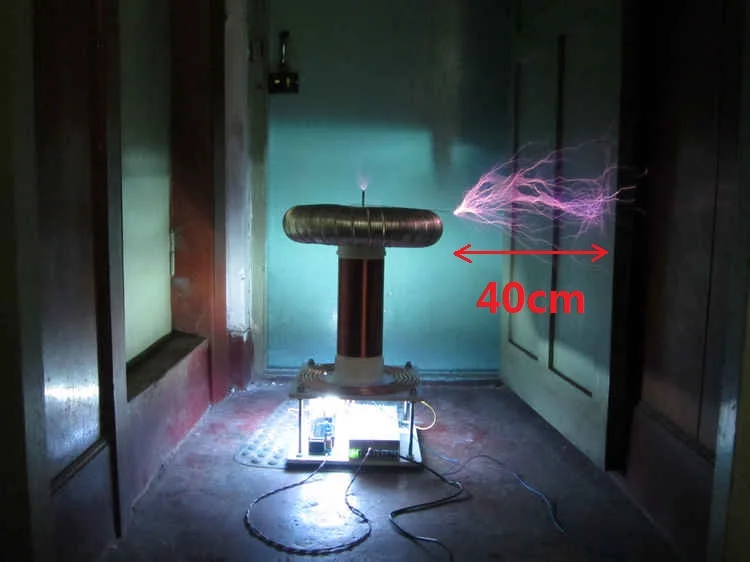 ZVS High แรงดันไฟฟ้าโมดูล DIY Kit สำเร็จรูป Tesla Coil สูงแรงดันไฟฟ้าควบคุมหนู