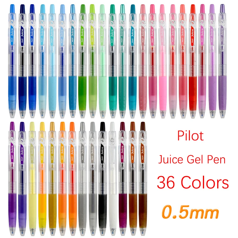 36pcs Pilot Juice Gel Pen 0.5mm 24 Color LJU-10EF for School Office Writing Supplies Stationery Gel Pens