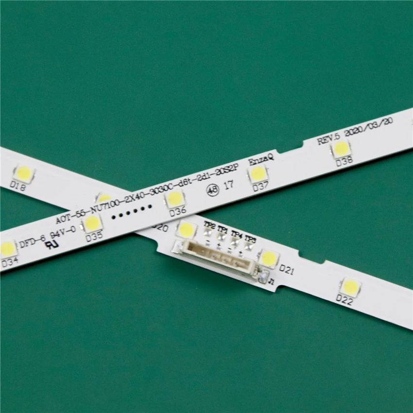 LED TV Bands For Samsung UE55NU7400 UE55NU7402 UE55NU7405 UE55NU7372 UE55NU7379 UE55NU7409 LED Bars Backlight Strips Line Rulers