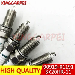 4pcs 90919-01191 SK20HR 11 Iridium Spark Plug For BMW Toyota 4Runner Tacoma Volvo  90919 01191 SK20HR-11 90048-51185