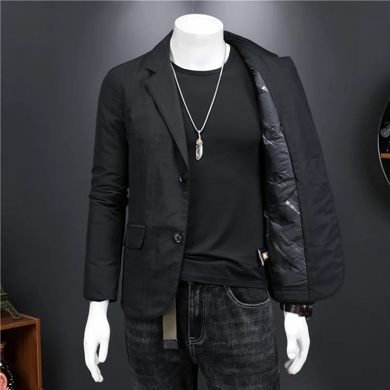 2021 New Arrival Winter High Quality 90% White Duck Down Suit Jackets Men Coat Plus-Size M-4XL