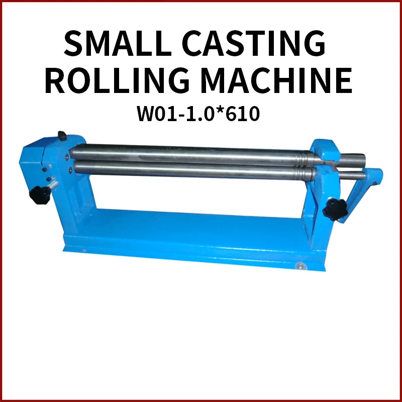 Small Vertical Casting Rolling Machine W01-1.0*610mm Manual Rolling Machine Gear Transmission Processing