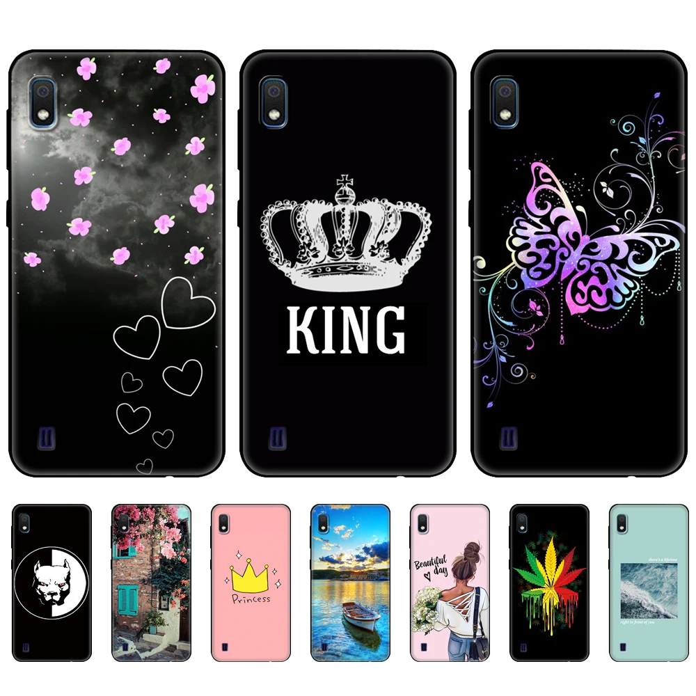 For Samsung A10 Case Soft Silicon Back Cover Phone Case For Samsung Galaxy A10 GalaxyA10 A 10 SM-A105F A105 A105F black tpu case