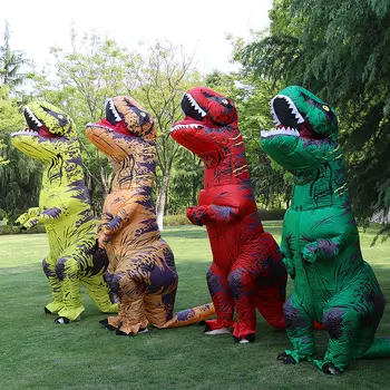 Aufblasbarer T-Rex, Tyrannosaurus Dinosaurier-Kostüm für Kinder und Erwachsene, Rollenspiel, Halloween-Maskottchen, Partybekleidung 10 best sales Halloween-Kostüm - №9