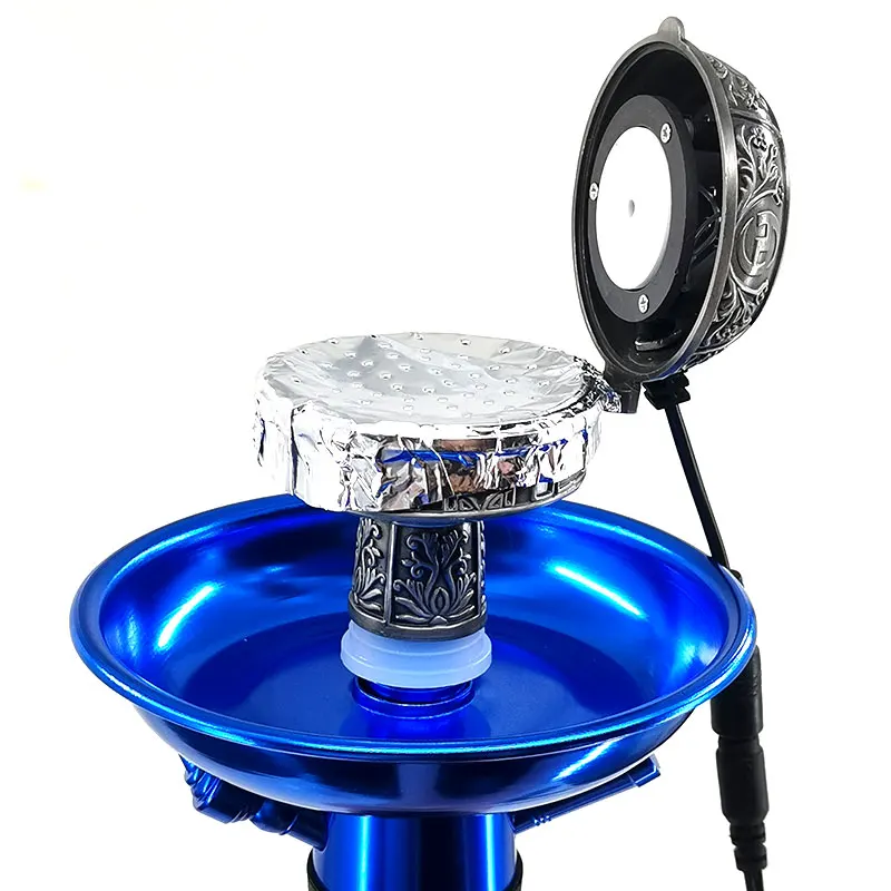 Arabian Hookah Head Accessories Electronic Metal Smokepan Smoke Paste Heater Pot Carbon-free Chicha Nargile Shisha Bowl