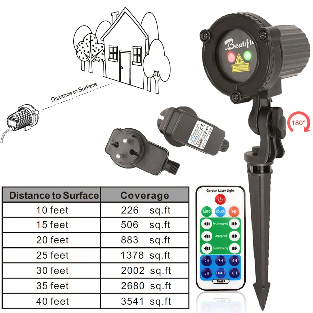 Laser Lights for Christmas Outdoor Decoration New Year\'s Eve Night Projector Garden Lawn Xmas Holiday\'s Street House Fairy Light