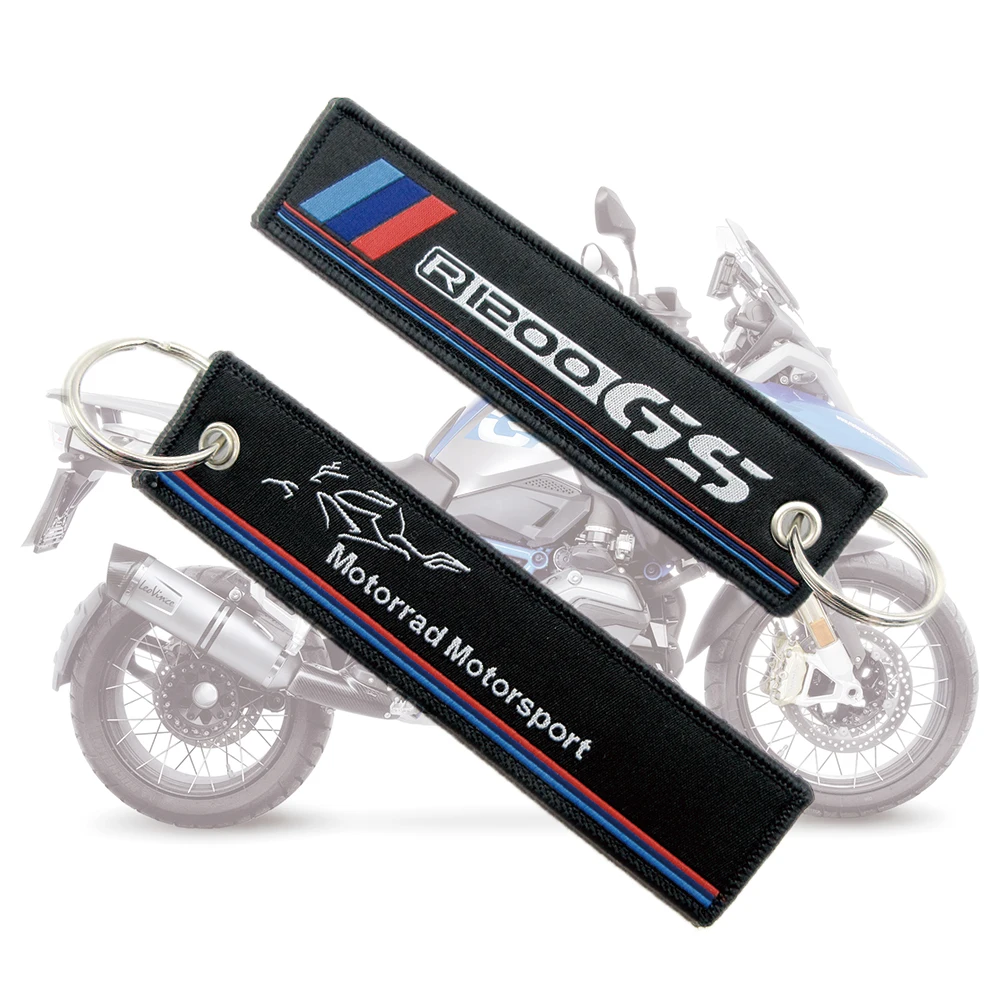 New Motorcycle Keychain Embroidery Key Holder Chain Collection Chains For BMW R1200GS Adventure R 1200GS R1200 GS Badge Keyrings