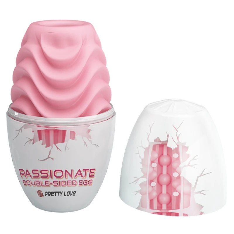 Pocket Pussy Male Sex Toys Masturbator for Men Blow Job Soft Stick Masturbation Cup Small Sex Egg Solo Play Double Face Usable