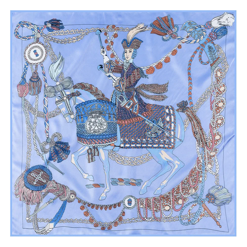 Manueller handgerollter Twill-Seidenschal für Damen, Paukendruck, quadratische Schals, Echarpes, gekräuselte Foulards, Femme, Wickeltuch, Bandana, Hijab, 90 cm – Detail 15