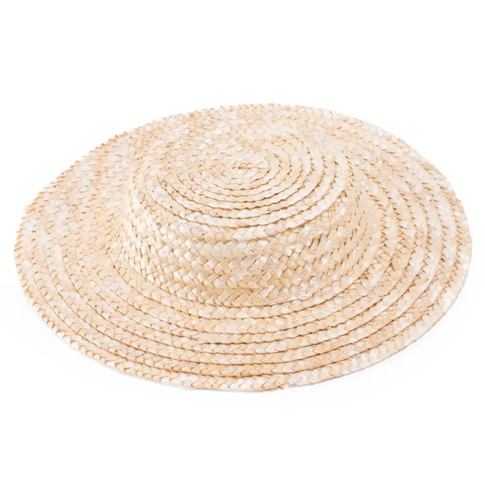 Lawliet 1pcs Mini Top Maize Straw Hats Craft Making Fascinator Millinery Supplies Summer Sun Mini Custom Hats A224