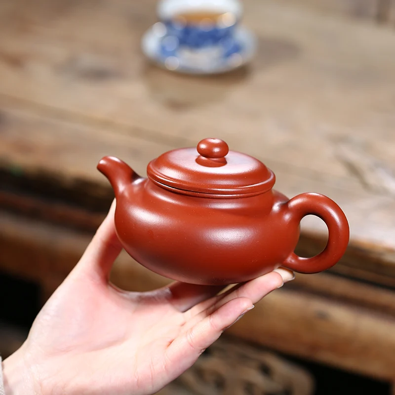 

|Yixing pure manual recommended undressed ore dahongpao antique pot of domestic large capacity teapot set on sale