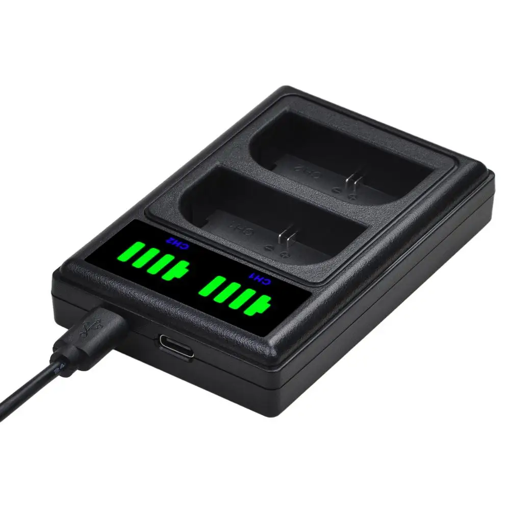 2000MAh LP-E6 LP E6 LPE6 Pin Máy Ảnh + Tặng Bộ Sạc Đôi Với Loại-C Cho Canon 5D mark II III 7D 60D EOS 6D 70D 80D