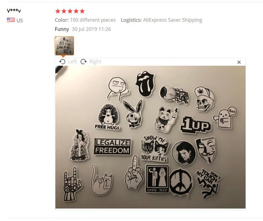 100pcs / set Vintage Stickers Black and White DIY Stickers for Motorcycle Skull Stationery Scrapbook Sticker Luggage Sticker