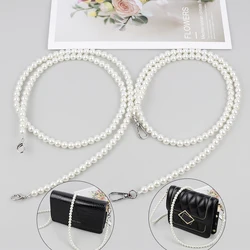 Pearl Strap for Women's Bags Handbag Accessories Purse Belt Handles Detachable Shoulder Crossbody Messenger Bag Chain Strap