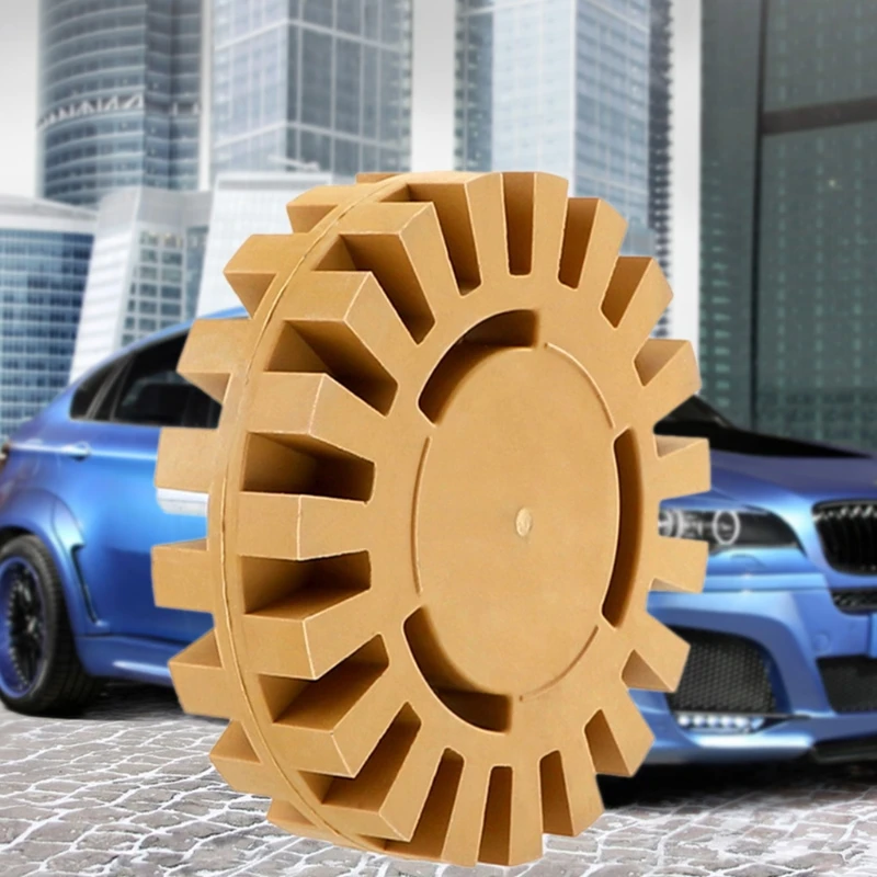4-inch Rubber Grinding Wheel Quick De-glue Abrasive Disc Rotating Tool Removal Car Stickers and Tape Polishing Wheel