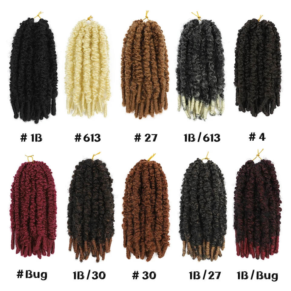 Vlinder Locs Gehaakte Haar Zacht Afrikaanse Faux Locs Gevlochten Hair Extensions Natuurlijke Krullend Synthetische Vlechten Haar Passie Twist