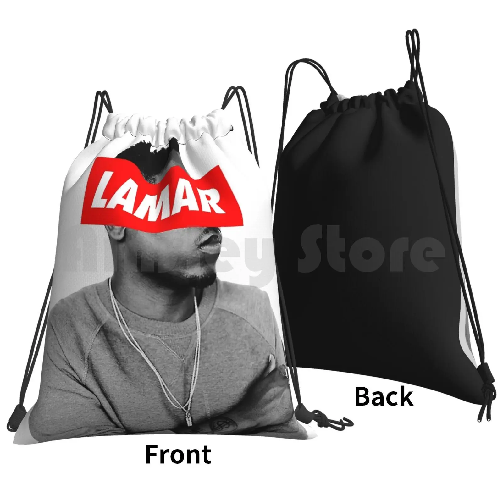 Lamar Backpack Drawstring Bags Gym Bag Waterproof Rapper Hip Hop Music Damn Drake Tde J Cole Kanye West Humble Schoolboy