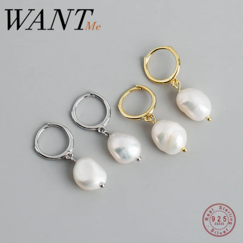 Женские серьги-гвоздики WANTME из серебра 925 пробы