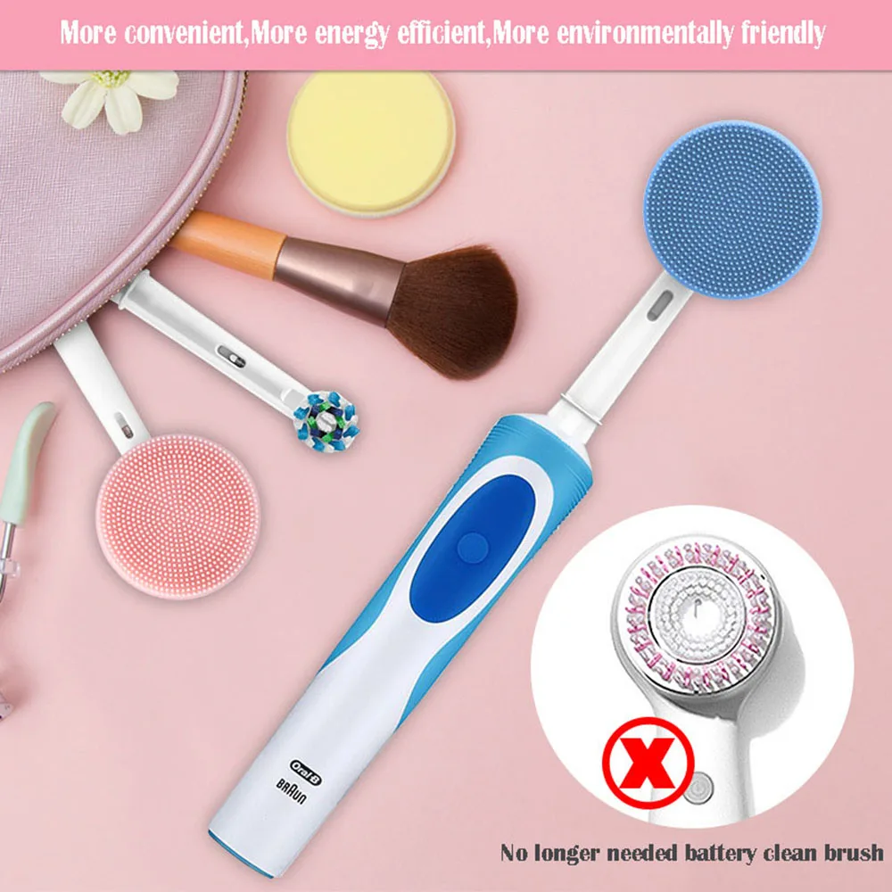 เปลี่ยนแปรงทำความสะอาดผิวหน้าสำหรับ Braun Oral B D12,D16,D29,D20,D32,OC20,D10513, DB4510k 3744 3709 3757 D19 OC18 D9511