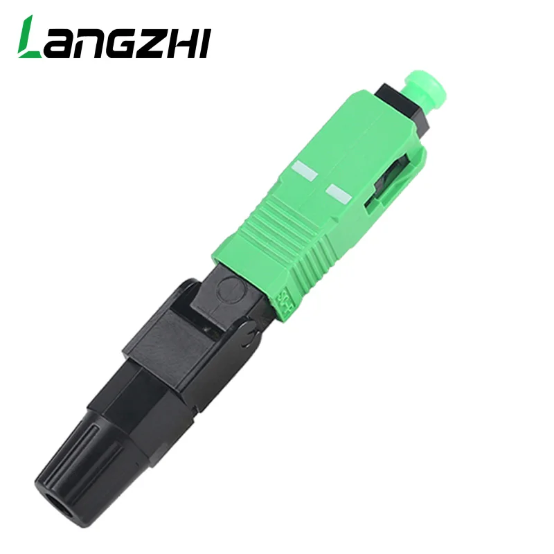 50-200PCS Fiber Optic Fast Connector FTTH SC APC Single Mode Fiber Optic Adapter SC UPC FTTH SC Fiber Connector Field Assembly