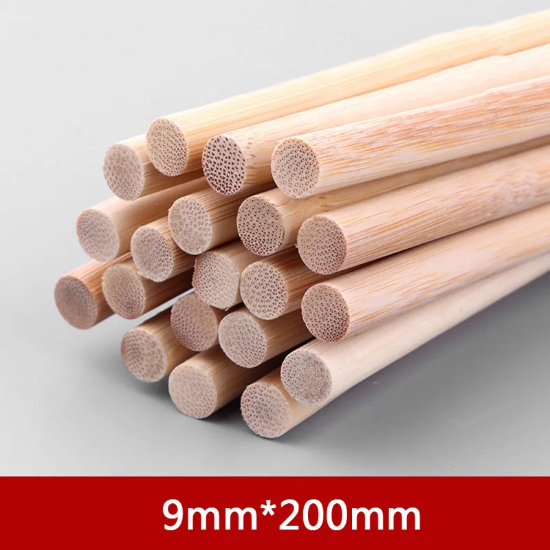 Multi Size Round Bamboo Sticks DIY Handmade Craft Making Small Wooden Stick Material For Flower Pole Supplies