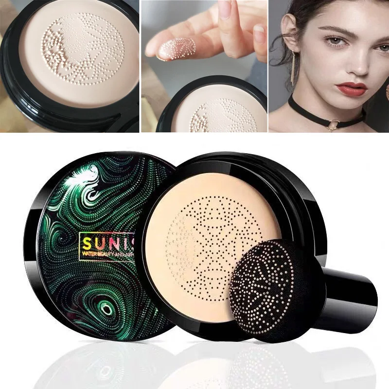 Sunisa Magic Foundation Mushroom Head Air Cushion CC Cream Waterproof Brighten Foundation Cream Women Base Makeup Skin Care