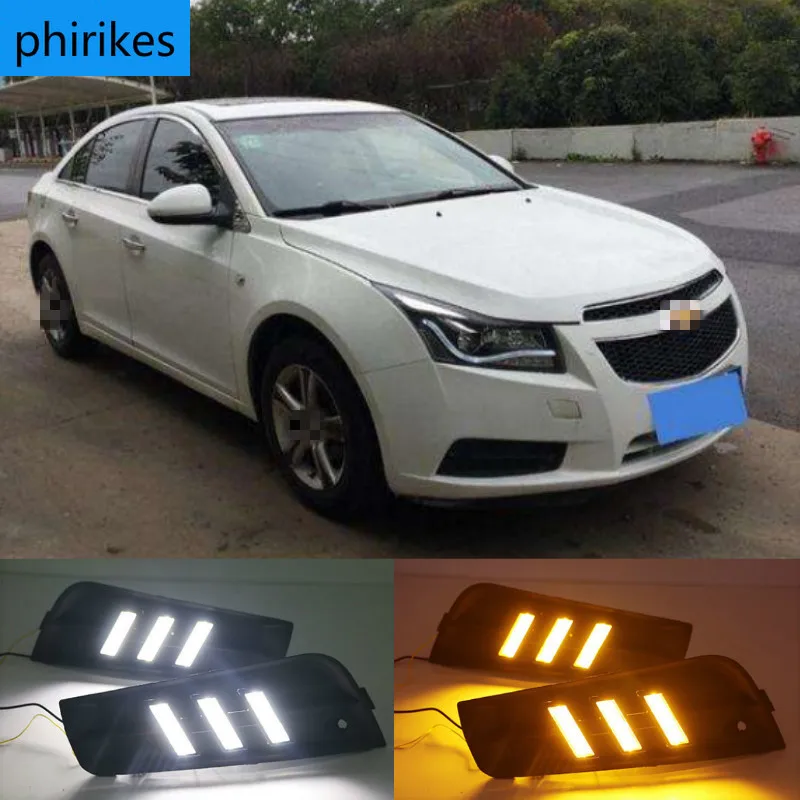 

LED fog light for Chevrolet Cruze headlight 2009-2014 fog lights headlights fog lamp DRL Daytime Running Lights foglights Grille