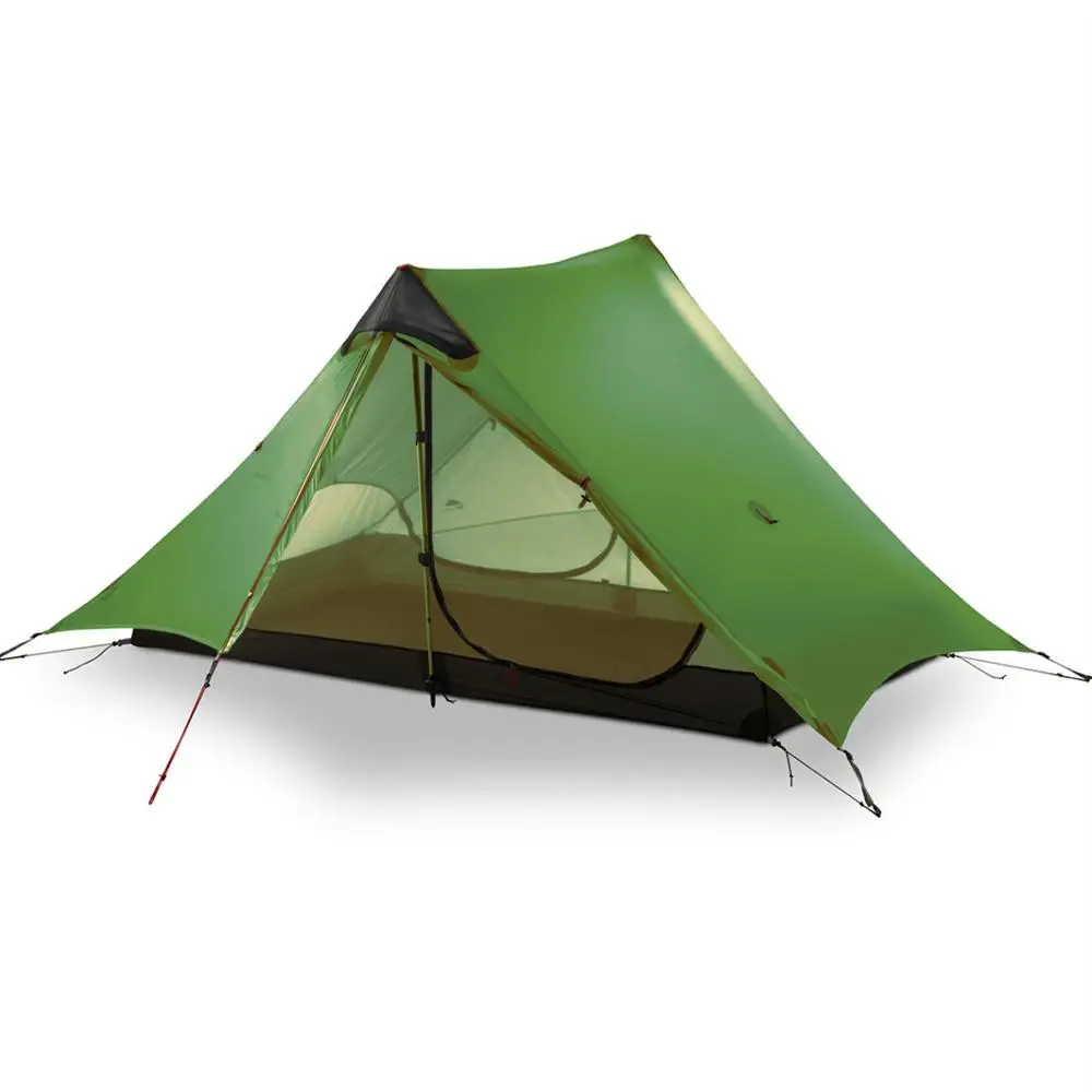 3F UL GEAR Lanshan 2 Rodless Tent 2 Person Professional 15D Silnylon Tent Outdoor Ultralight Camping Tent 3 4 Season tent